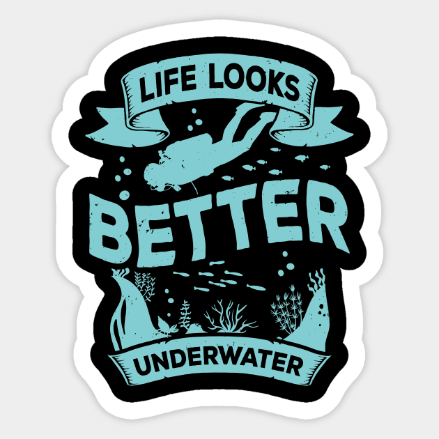 Scuba Diving Diver Gift Sticker by Dolde08